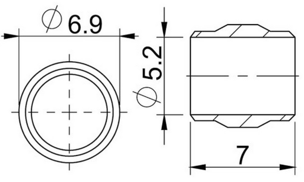 Disku bremžu šļūteņu montāžas detaļas ProX 5mm for SRAM (50pcs.) - 3