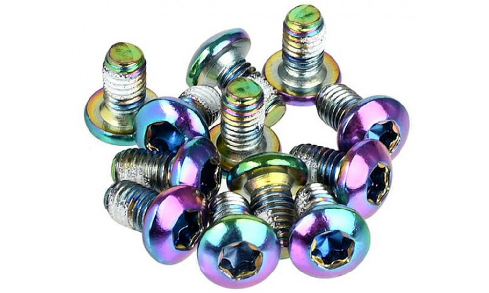 Diska bremžu rotora piestiprināšanas skrūves Prox rainbow M5x10mm (12pcs.) - 1