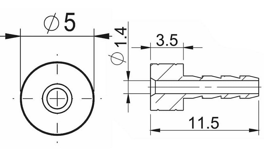 Disku bremžu šļūtenes atgaisošanas sastāvdaļa Prox for SRAM 2.1mm (50pcs.) - 3