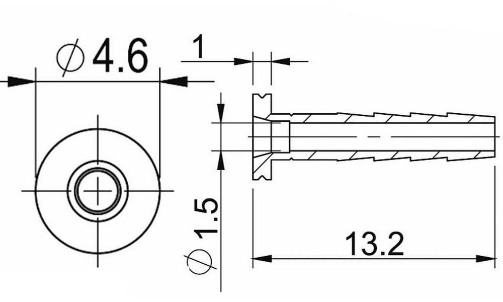 Disku bremžu šļūtenes atgaisošanas sastāvdaļa Prox for SRAM 2.3mm (50pcs.) - 3