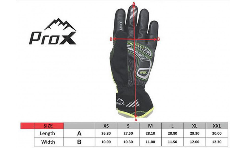 Velo cimdi Prox Performance Pro Long Gel black-lime - 1