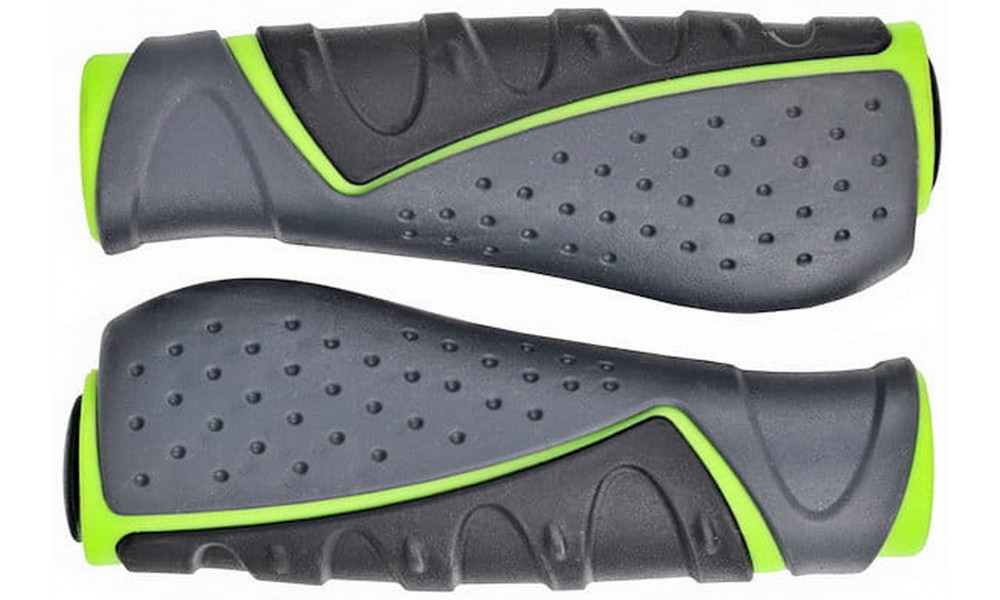 Stūres rokturi ProX VLG-709AD3 Comfort Gel 130mm green-black-grey - 1