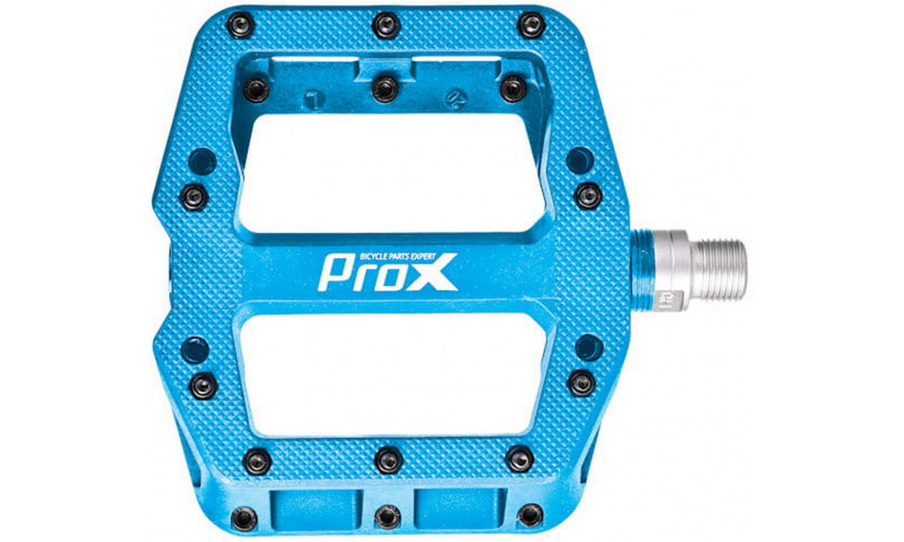 Pedāļi ProX Base Pro 26 nylon Pins axle Cr-Mo blue - 2