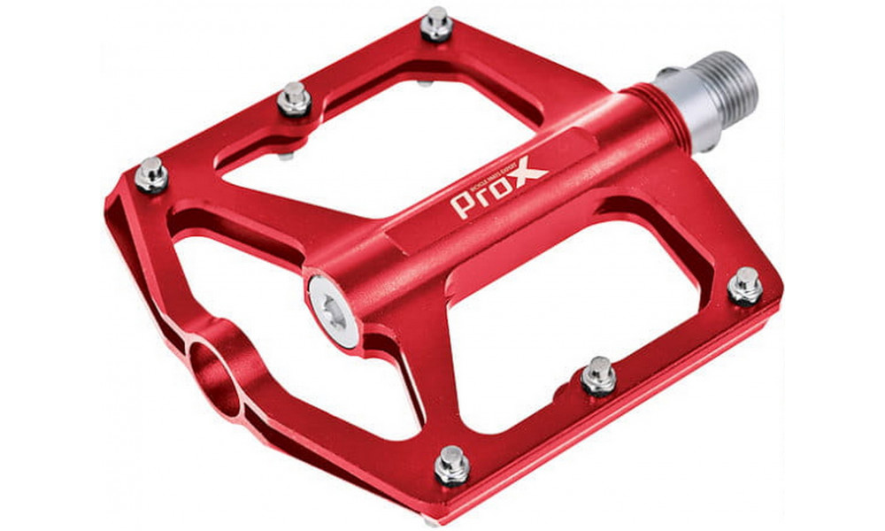 Pedāļi ProX Stig 25 Alu Pins axle Cr-Mo red - 1