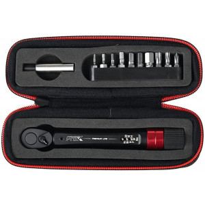 Tool set ProX Premium Line with dynamometer 2-14Nm 12-parts black Tool set ProX Premium Line with dynamometer 2-14Nm 12-parts black