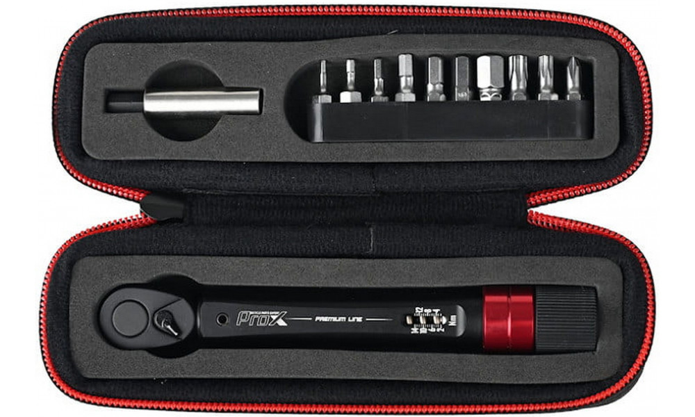 Tool set ProX Premium Line with dynamometer 2-24Nm 12-parts black - 2