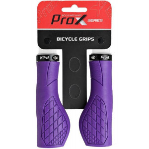 Stūres rokturi ProX GP-35 130mm Ergo Lock-on purple