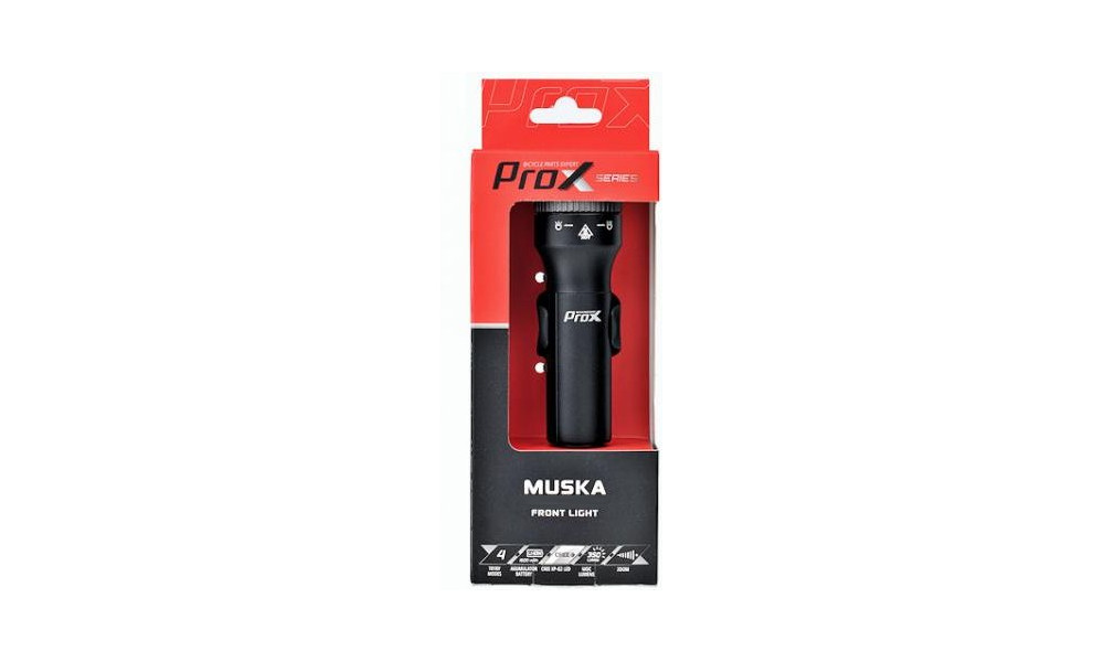 Priekšējais lukturis ProX Muska Zoom 350Lm USB - 3