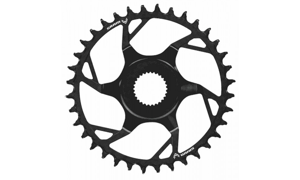 Priekšējā ķēdes riteņa SRAM T-Type Direct Mount for Bosch BDU38YY steel 38T 