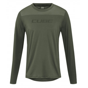Velos krekls Cube Round Pro TM MTB L/S olive