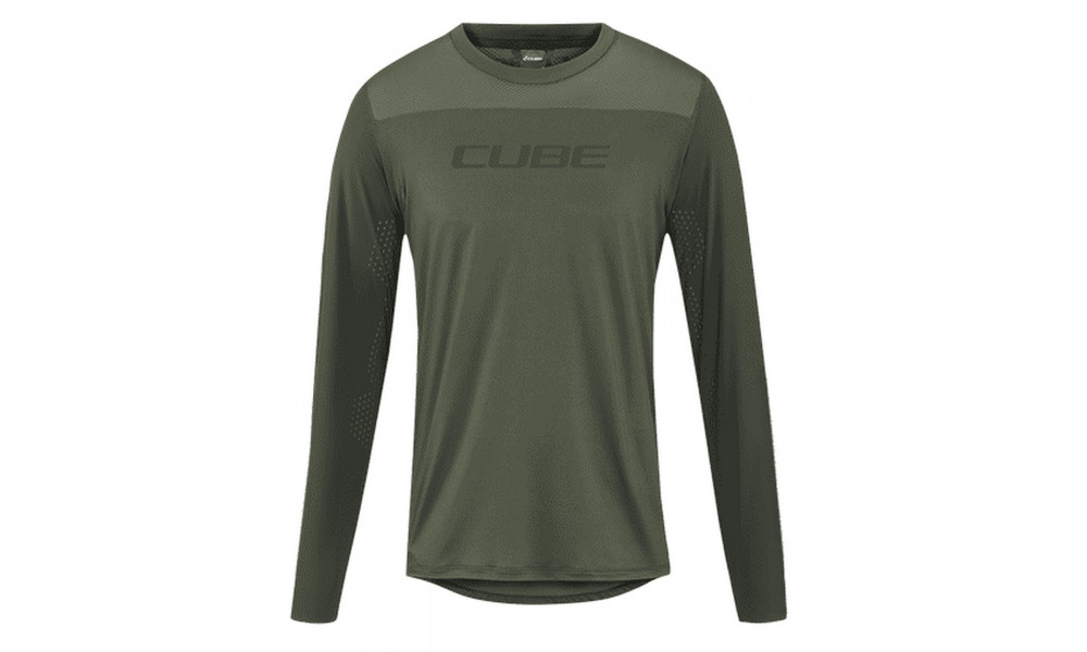 Velos krekls Cube Round Pro TM MTB L/S olive 