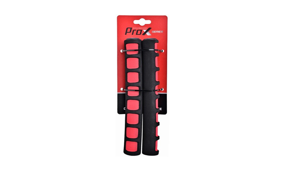 Stūres rokturi ProX GP-01 215mm Foam red-black - 2