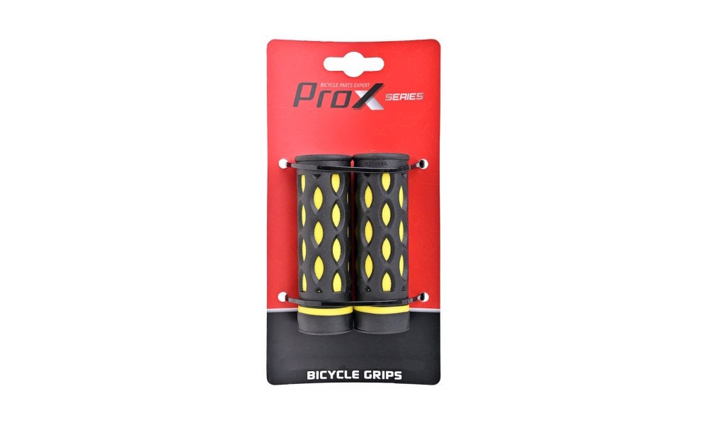 Stūres rokturi ProX GP-48A 95mm yellow-black - 2