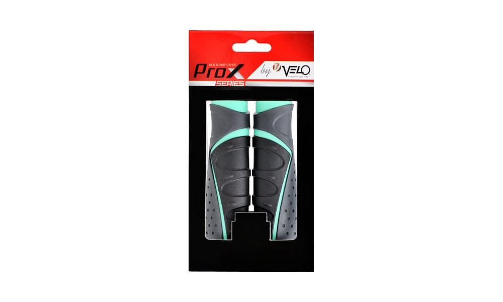 Stūres rokturi ProX VLG-719AD3 Comfort Gel 130mm mint-black-grey - 2