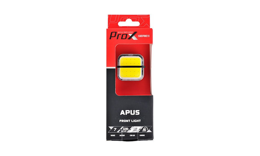 Priekšējais lukturis ProX Apus COB LED 80Lm USB - 4