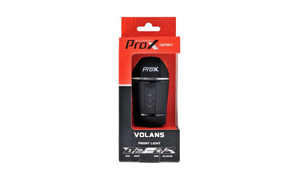 Priekšējais lukturis ProX Volans 350Lm remote USB - 3