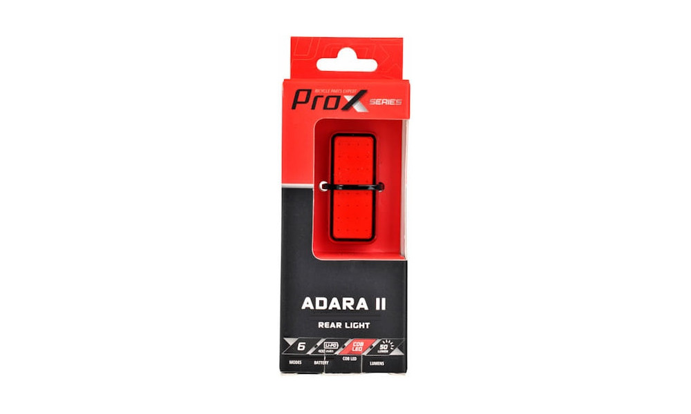 Aizmugurējais lukturis ProX Adara II COB LED 50Lm Memory USB - 4