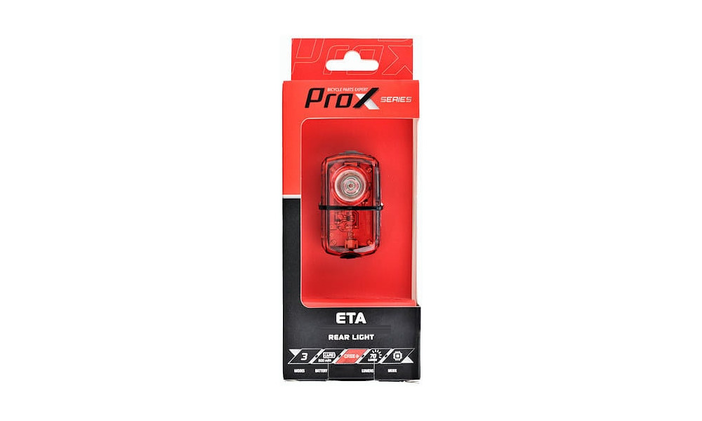 Aizmugurējais lukturis ProX Eta Cree XP-E 70Lm Memory USB - 5