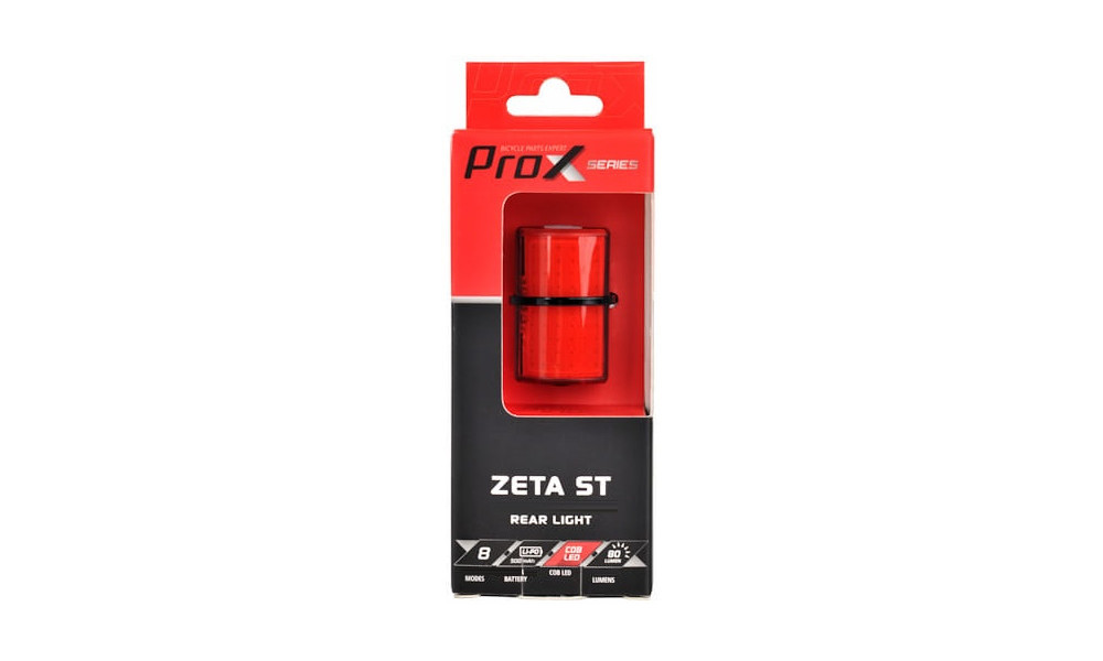 Aizmugurējais lukturis ProX Zeta ST COB LED 80Lm USB - 3