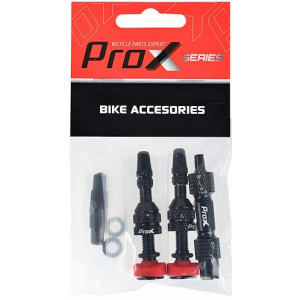 Ventiļu komplekts ProX Tubeless + key 40mm black