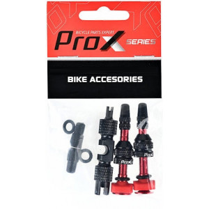 Ventiļu komplekts ProX Tubeless + key 40mm red