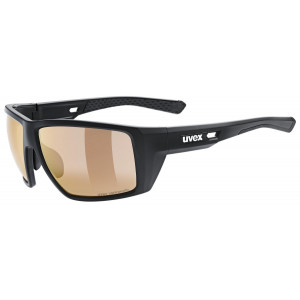 Brilles Uvex mtn venture CV V black matt / litemirror red