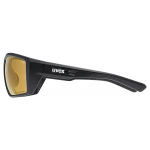 Brilles Uvex mtn venture CV V black matt / litemirror red