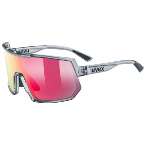 Brilles Uvex sportstyle 235 smoke transparent / mirror red