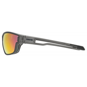 Brilles Uvex sportstyle 806 smoke mat / mirror red