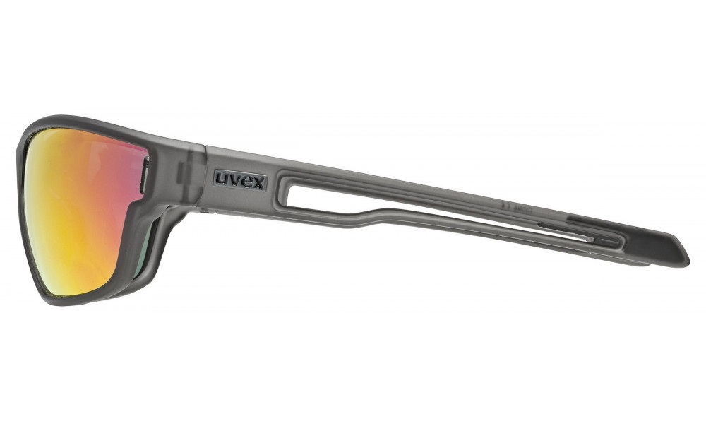 Brilles Uvex sportstyle 806 smoke mat / mirror red - 2