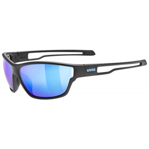 Brilles Uvex sportstyle 806 black matt / mirror blue