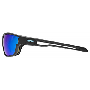 Brilles Uvex sportstyle 806 black matt / mirror blue