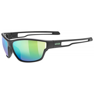 Brilles Uvex sportstyle 806 black matt / mirror green