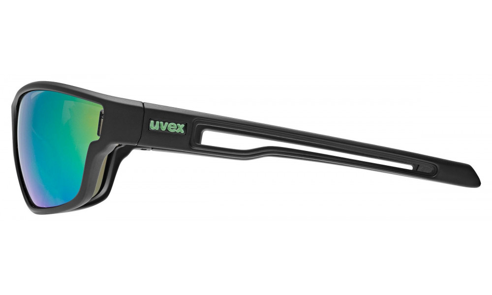 Brilles Uvex sportstyle 806 black matt / mirror green - 2