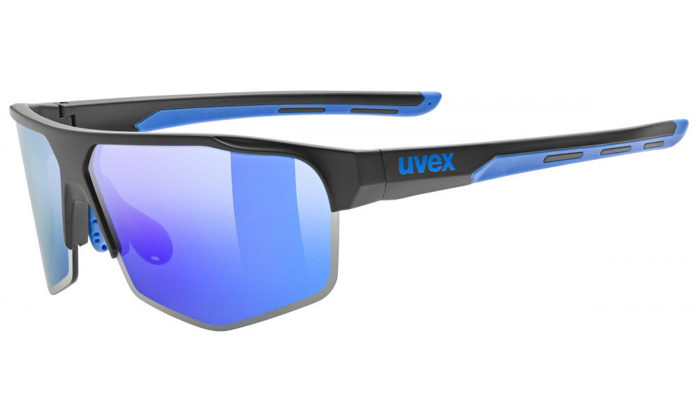 Brilles Uvex axos set black mat / mirror blue - 1