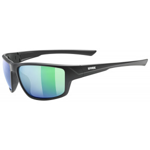 Brilles Uvex sportstyle 230 black mat / mirror green