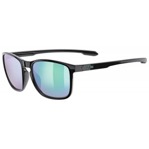 Brilles Uvex LGL 52 black / mirror green