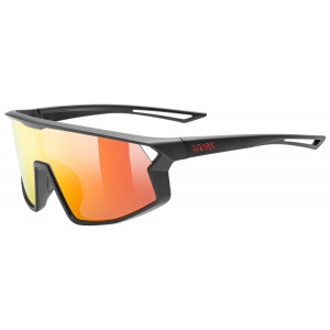 Brilles Uvex skyrise jr. black matt / mirror red