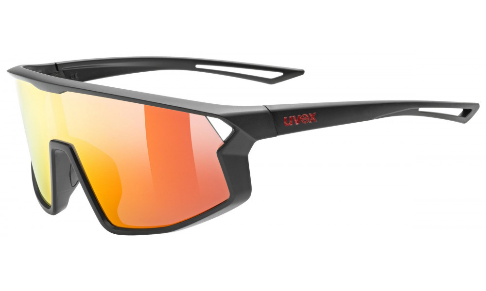 Brilles Uvex skyrise jr. black matt / mirror red - 1