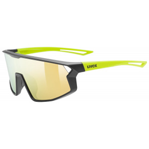 Brilles Uvex skyrise jr. black-yellow matt / mirror yellow