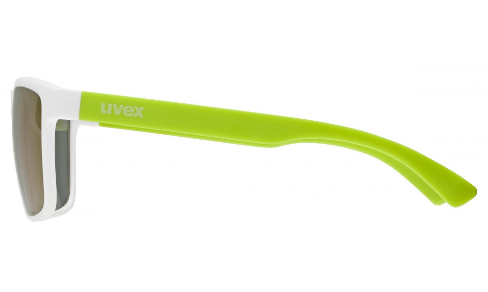 Brilles Uvex rookie white-lime mat / mirror green - 2