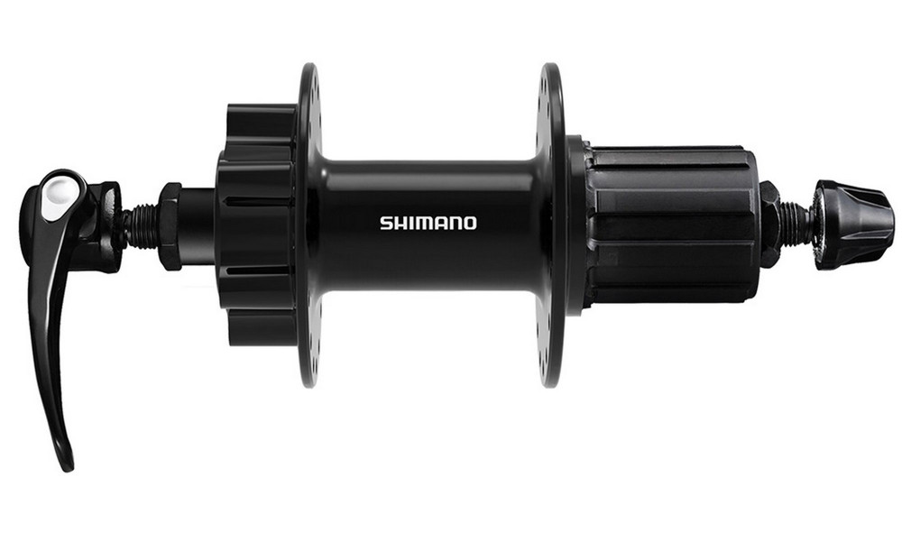 Aizmugurējā rumba Shimano CUES HB-QB400-HM 135mm QR Disc 6-bolt 8/9/10-speed 