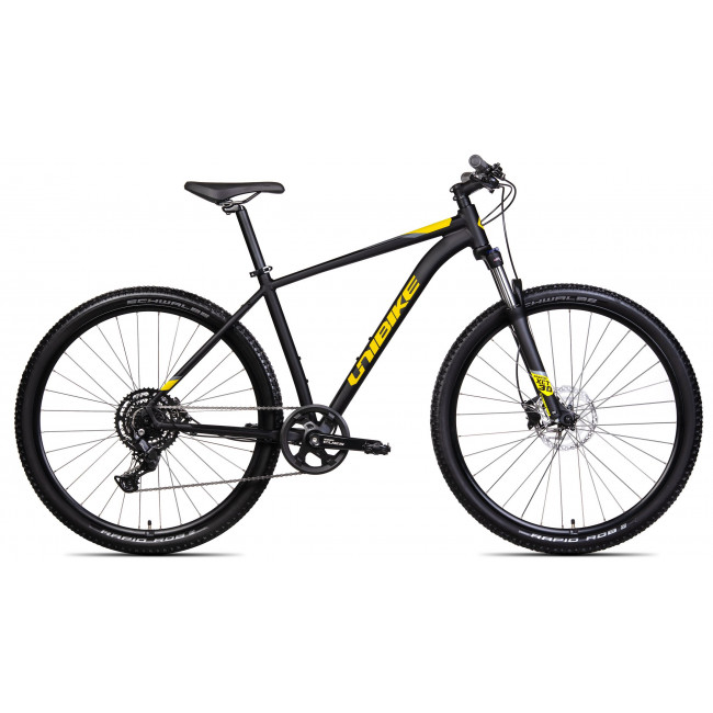 Velosipēds Unibike Shadow 29 2025 black-yellow