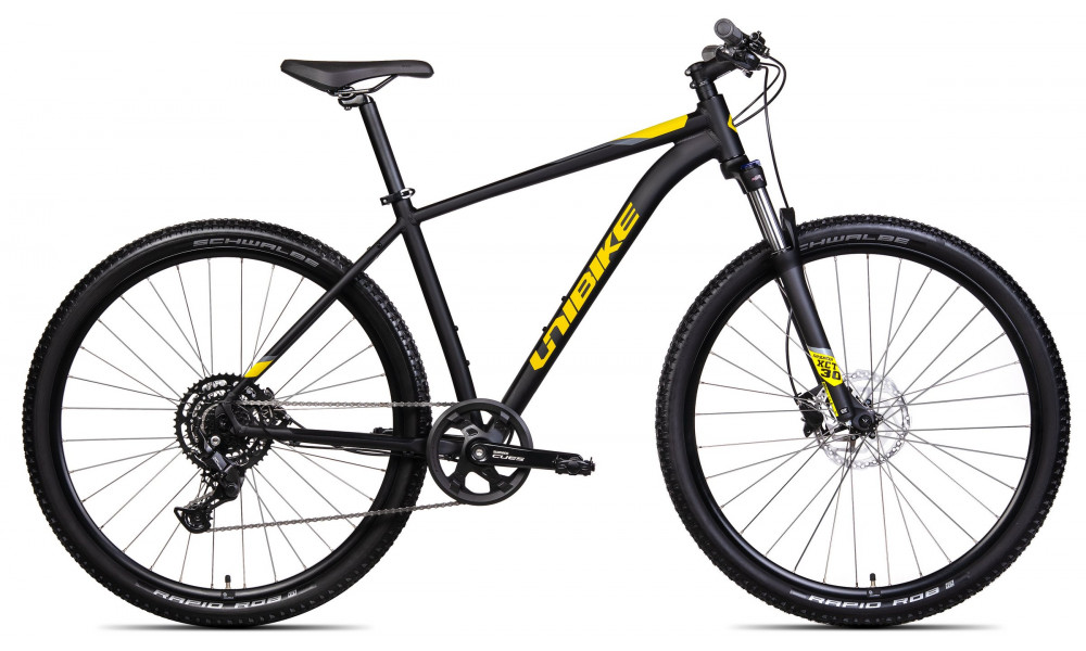 Velosipēds Unibike Shadow 29 2025 black-yellow - 1