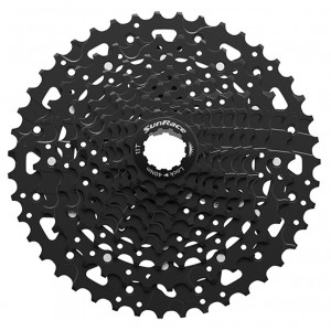 Aizmugurējais zobratu bloks SunRace CSUS700 10-speed ed black