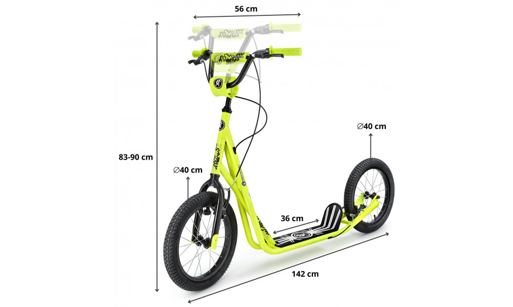 Skrejritenis HyperMotion Runkie 16" yellow - 13