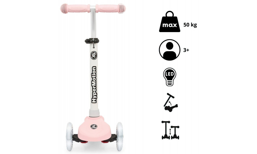 Skrejritenis HyperMotion Tringo LED pink - 5