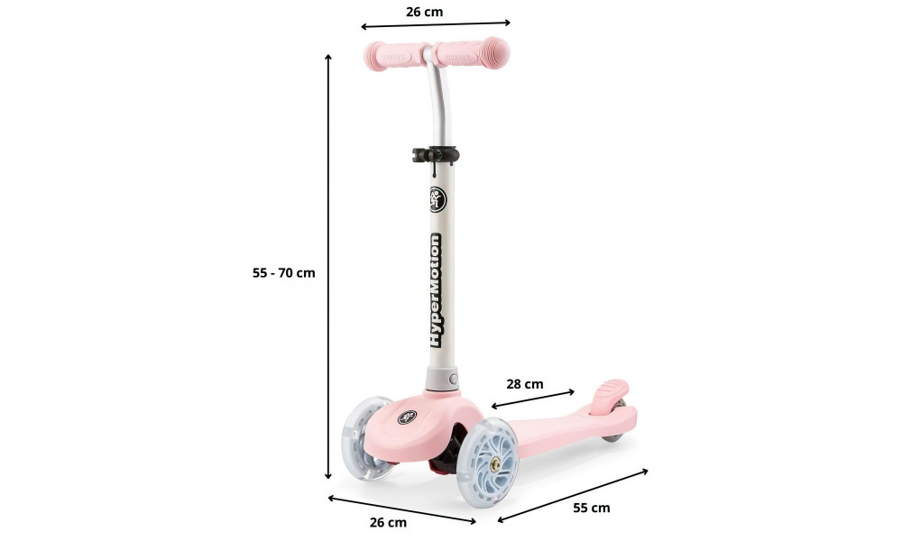 Skrejritenis HyperMotion Tringo LED pink - 13