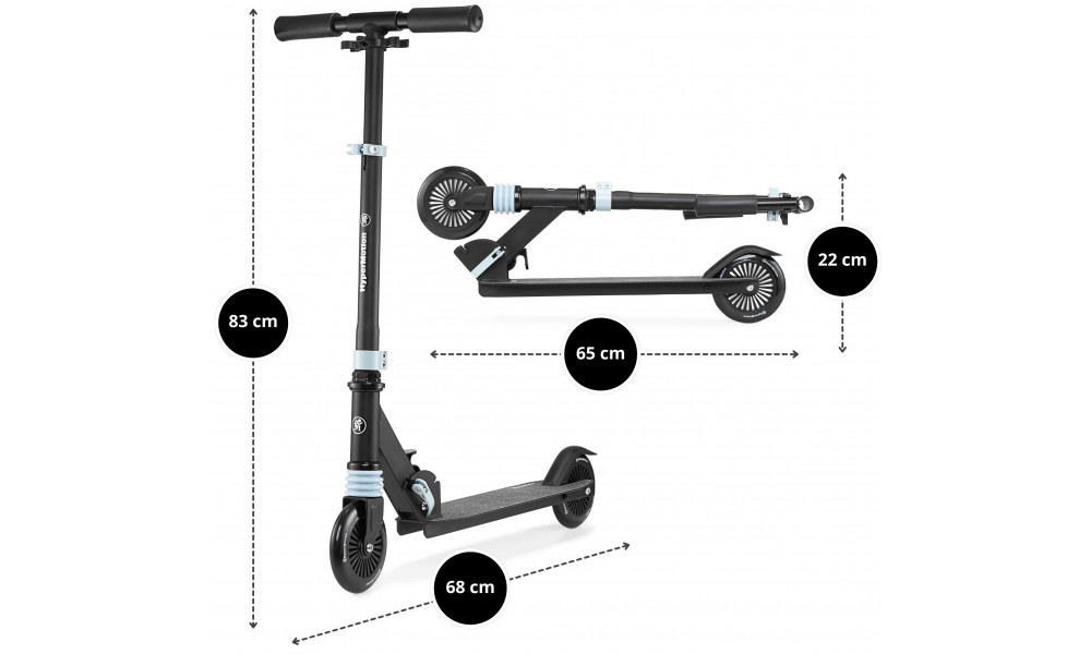 Skrejritenis HyperMotion Wally black-blue - 3
