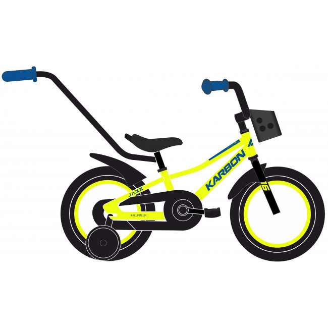 Velosipēds Karbon Jazz 16 lime